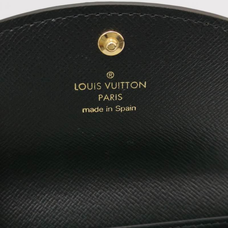 Louis Vuitton (LV)Rosalie牛皮拼色Monogram印花按扣卡包晶片款-6