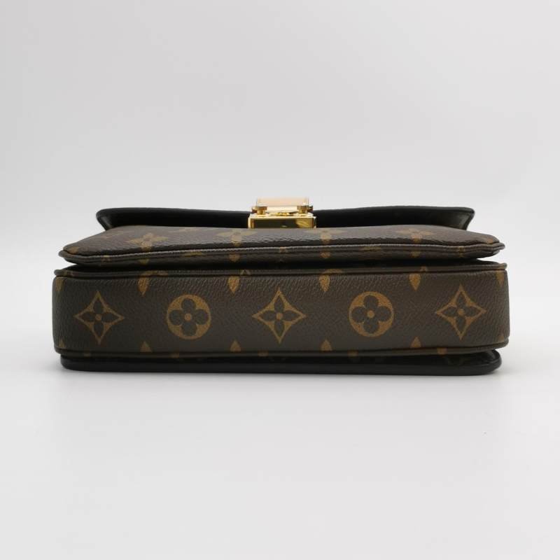 Louis Vuitton (LV) Pochette Metis East West植革老花肩包晶片款-5