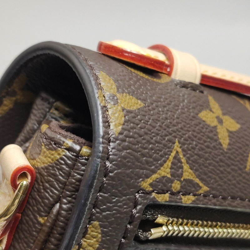 Louis Vuitton (LV) Pochette Metis East West植革老花肩包晶片款-16