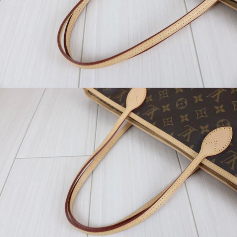 「JL精品代購」98新 LV 老花Neverful經典購物袋 ic 芯片款-10