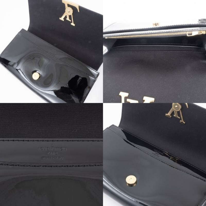路易威登 Louise Pochette EW NM 手拿包/副包 M51634 漆皮黑色-13