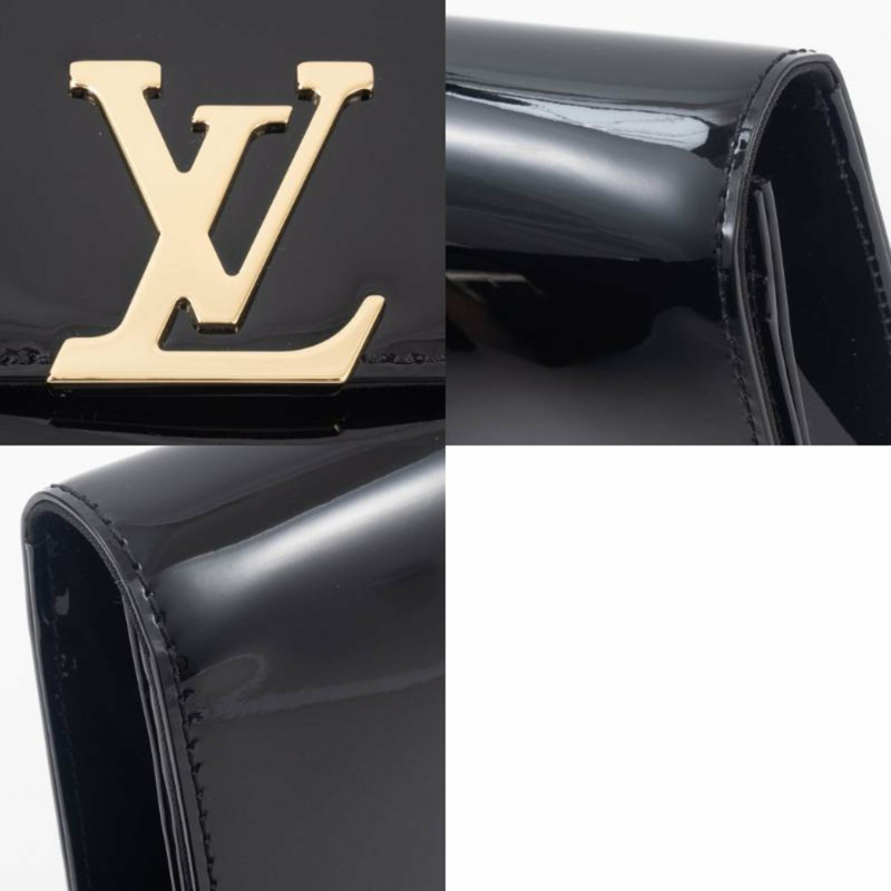 路易威登 Louise Pochette EW NM 手拿包/副包 M51634 漆皮黑色-17