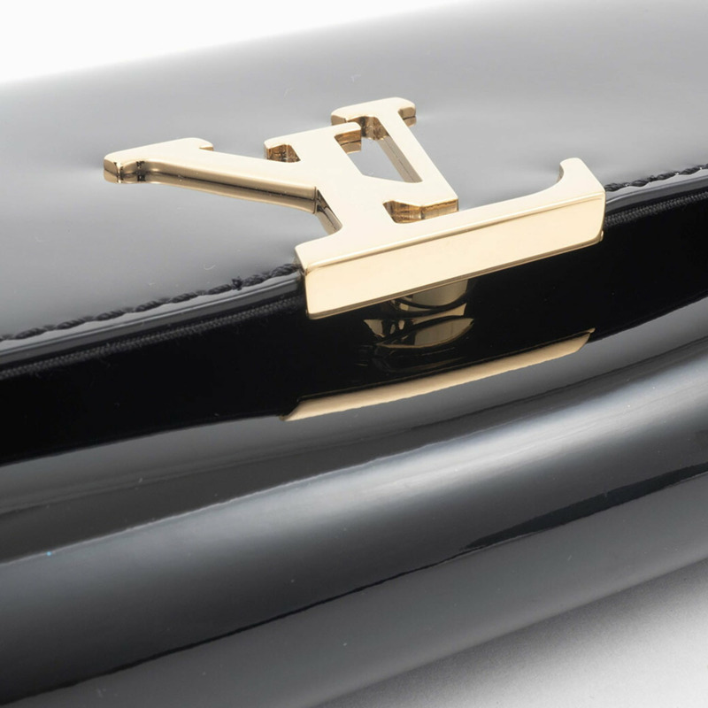 路易威登 Louise Pochette EW NM 手拿包/副包 M51634 漆皮黑色-19