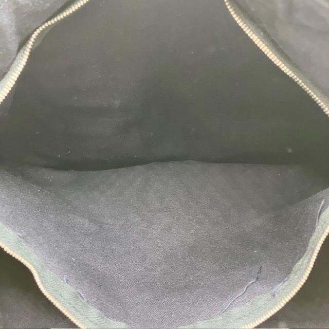 真品 愛馬仕 Hermes 托特包 Foul Tou MM 海軍藍帶棕色條紋-4