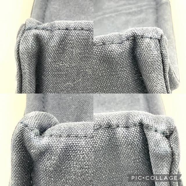 真品 愛馬仕 Hermes 托特包 Foul Tou MM 海軍藍帶棕色條紋-19