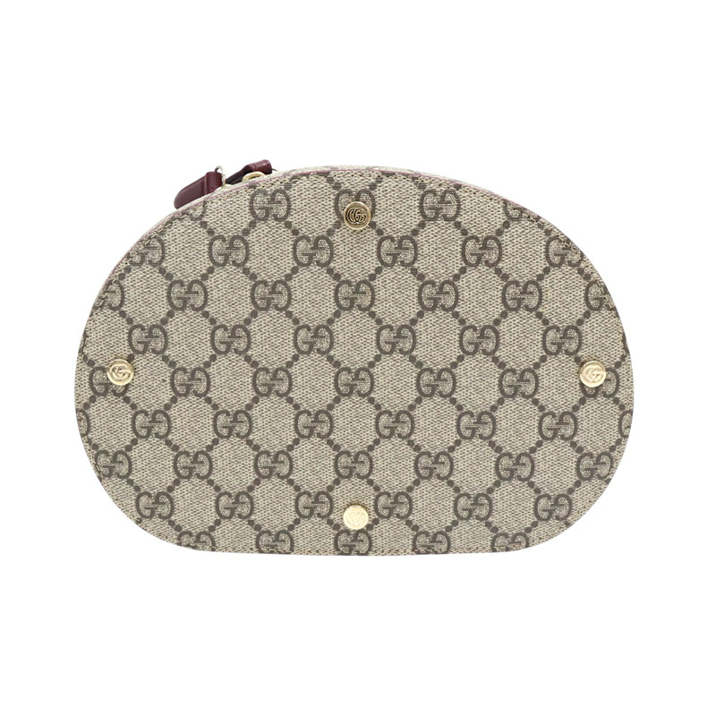 波爾多色 GG Supreme帆布 Ancora 肩背包【GUCCI 古馳】 814216-3