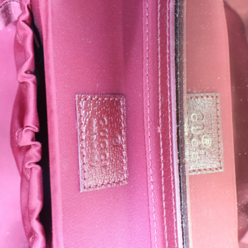 波爾多色 GG Supreme帆布 Ancora 肩背包【GUCCI 古馳】 814216-7