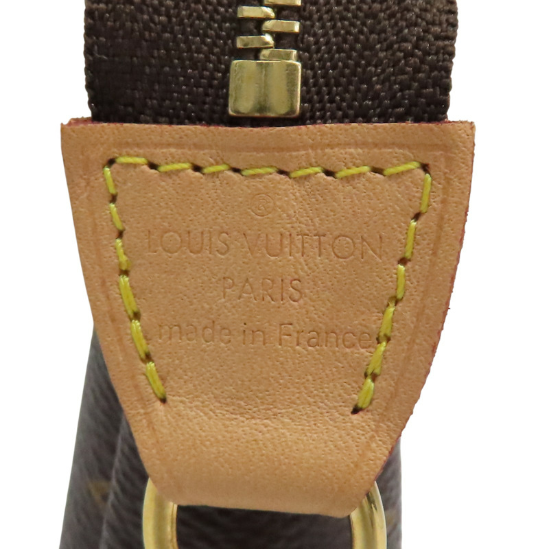 棕色 原花帆布 Mini Pochette Accessoires 手提包【LOUIS VUITTON LV 路易威登】 M58009-5