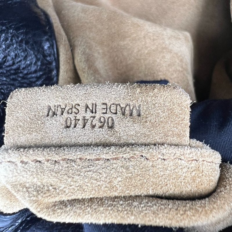 LOEWE 黑色粒面皮革手提斜挎包-1