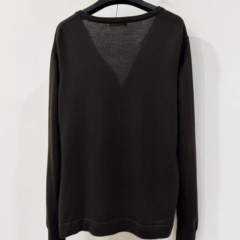 BURBERRY 倫敦 經典格紋毛料戰馬開襟外套 深棕色-2