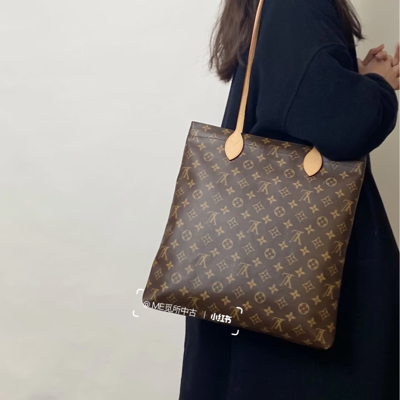 LV原花一字拉Carry it雙耳肩背包M45199-0