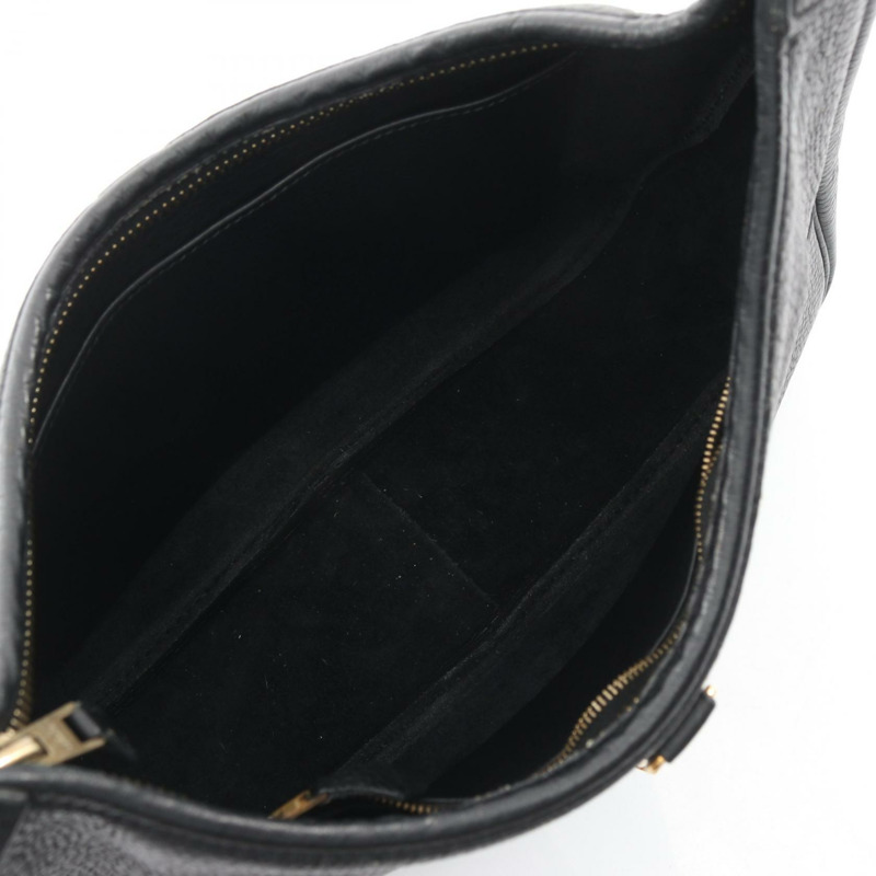 愛馬仕 Trim 31 肩背包,Clemence 皮革,黑色,金色五金,二手,女士款-2
