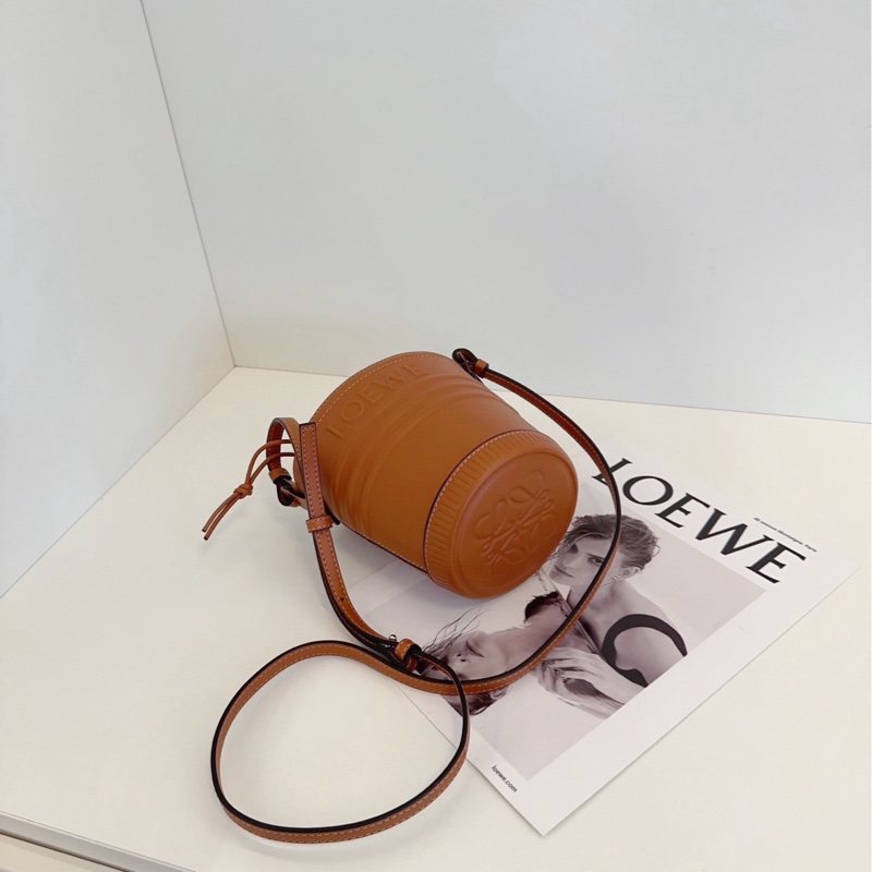 【閒置新🆕】Loewe 焦糖色水桶包 斜挎包 單肩包-4