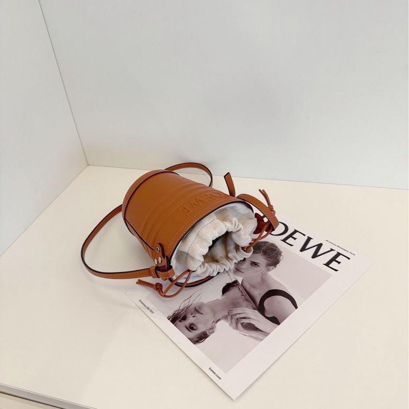 【閒置新🆕】Loewe 焦糖色水桶包 斜挎包 單肩包-6
