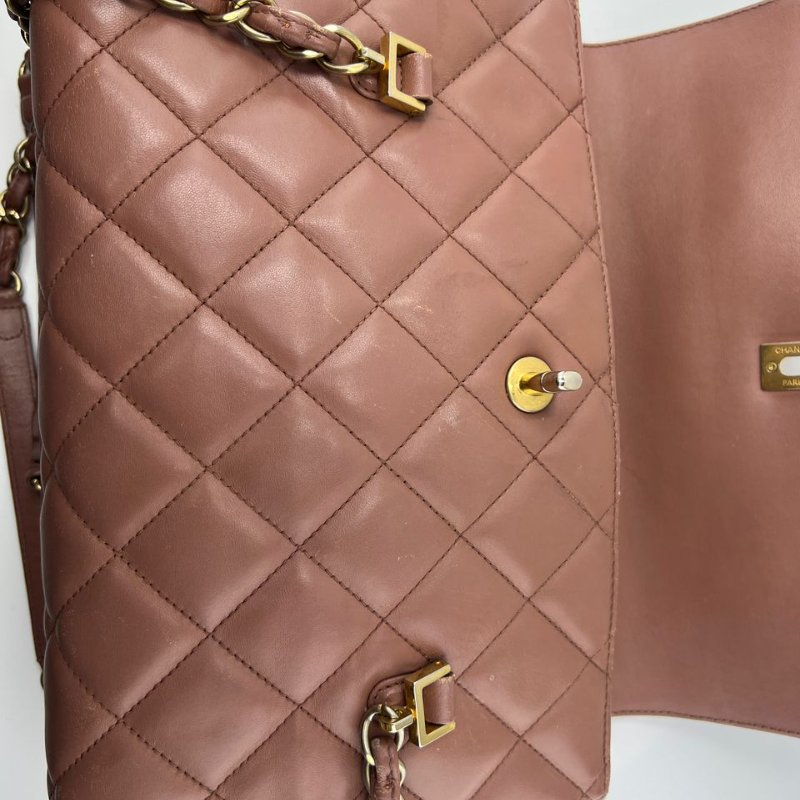 CHANEL 菱格紋 CF 鍊條包-15