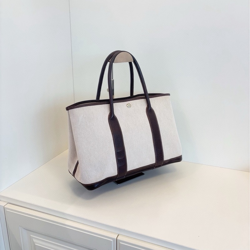 【97新🆕】Hermes gp36 garden party 花園36 經典米棕拼色手提包-1