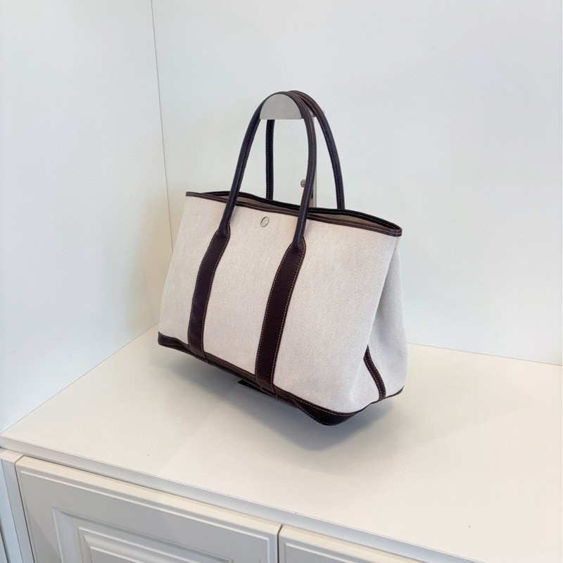 【97新🆕】Hermes gp36 garden party 花園36 經典米棕拼色手提包-2