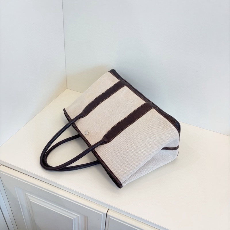 【97新🆕】Hermes gp36 garden party 花園36 經典米棕拼色手提包-5