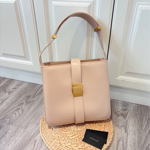 【98新🆕】BV Bottega veneta Marie box系列 裸粉色金扣hobo托特包