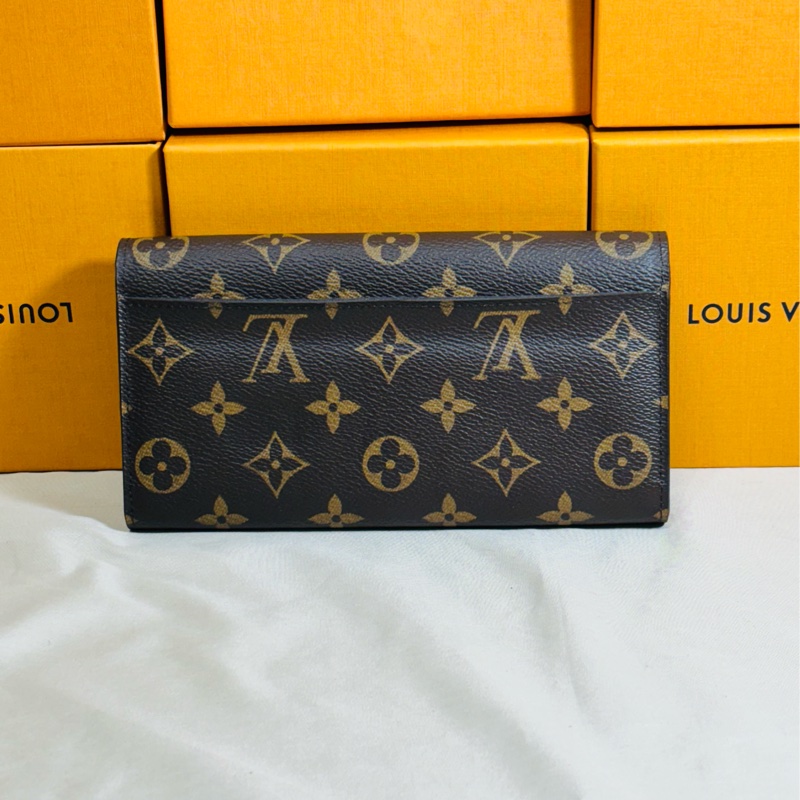 ✨新款芯片 LV Louis Vuitton 路易威登 Sarah 老花金釦翻蓋16卡長夾-1