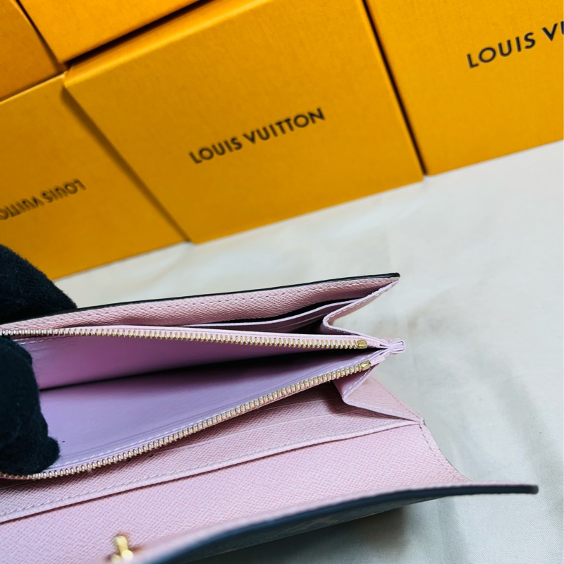 ✨新款芯片 LV Louis Vuitton 路易威登 Sarah 老花金釦翻蓋16卡長夾-7