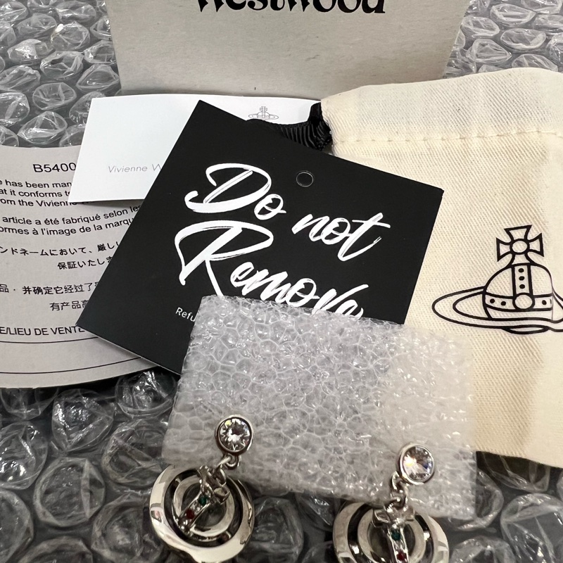 Vivienne Westwood 立體水晶球耳環｜現貨-1