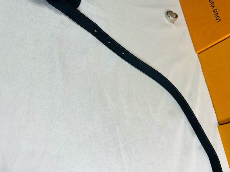 🐝全台最甜 Gucci 古馳 黑金蜜蜂 窄皮帶 90/36 總長100cm-4