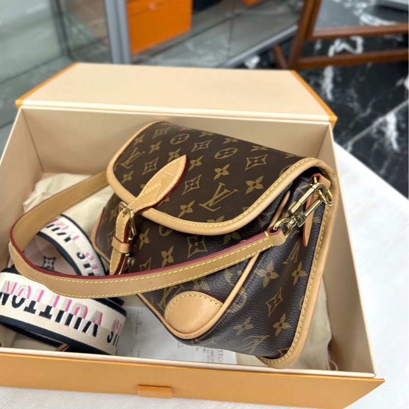【98🆕】 LV Diane老花中號法棍 斜挎包 單肩包-5