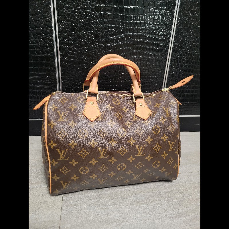 正品 95% New Louis Vuitton Speedy 30 Monogram bag 手提包-0