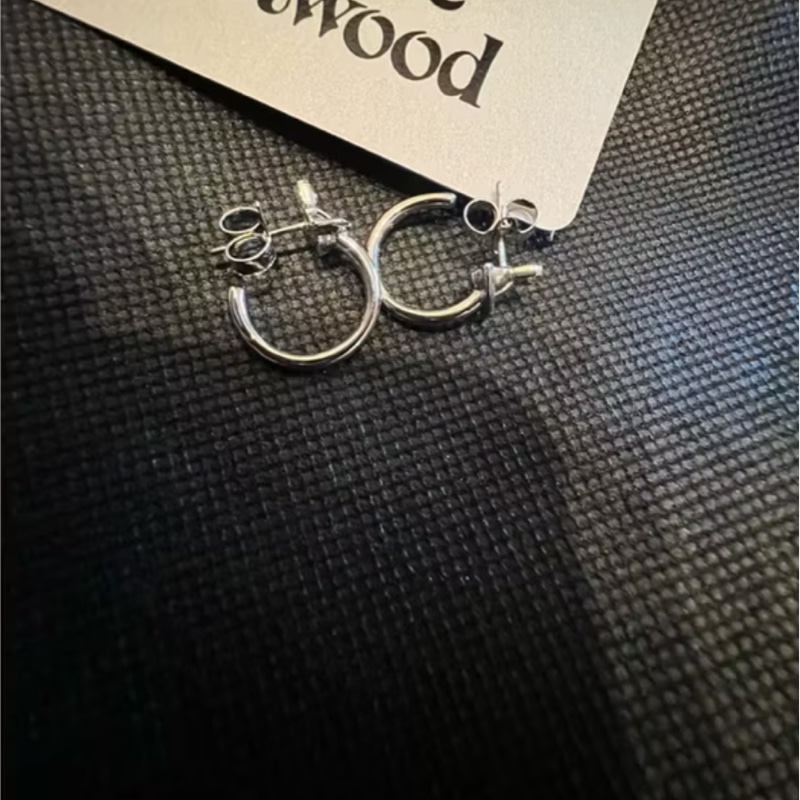 Vivienne Westwood 銀色圈形耳環|現貨-7