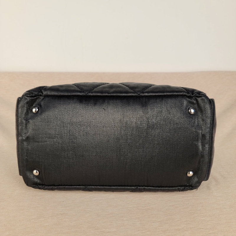 CHANEL   閃光面材質尼龍Chanel Paris-Biartit Shoulder Bag lBlack-3