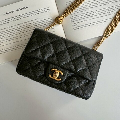 🤍💥熱賣斷貨款 Chanel 黑色愛心調節鏈包