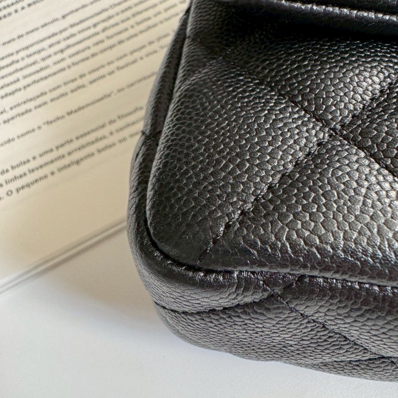 🤍💥熱賣斷貨款 Chanel 黑色愛心調節鏈包-7