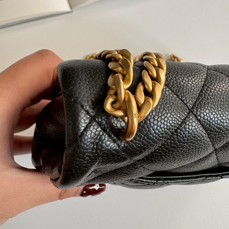 🤍💥熱賣斷貨款 Chanel 黑色愛心調節鏈包-10