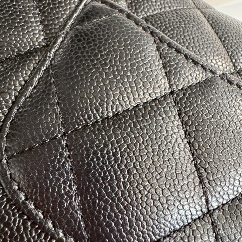 🤍💥熱賣斷貨款 Chanel 黑色愛心調節鏈包-13