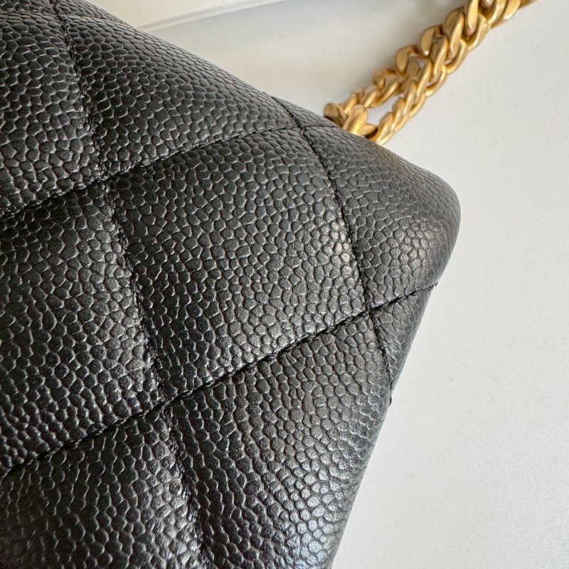 🤍💥熱賣斷貨款 Chanel 黑色愛心調節鏈包-17