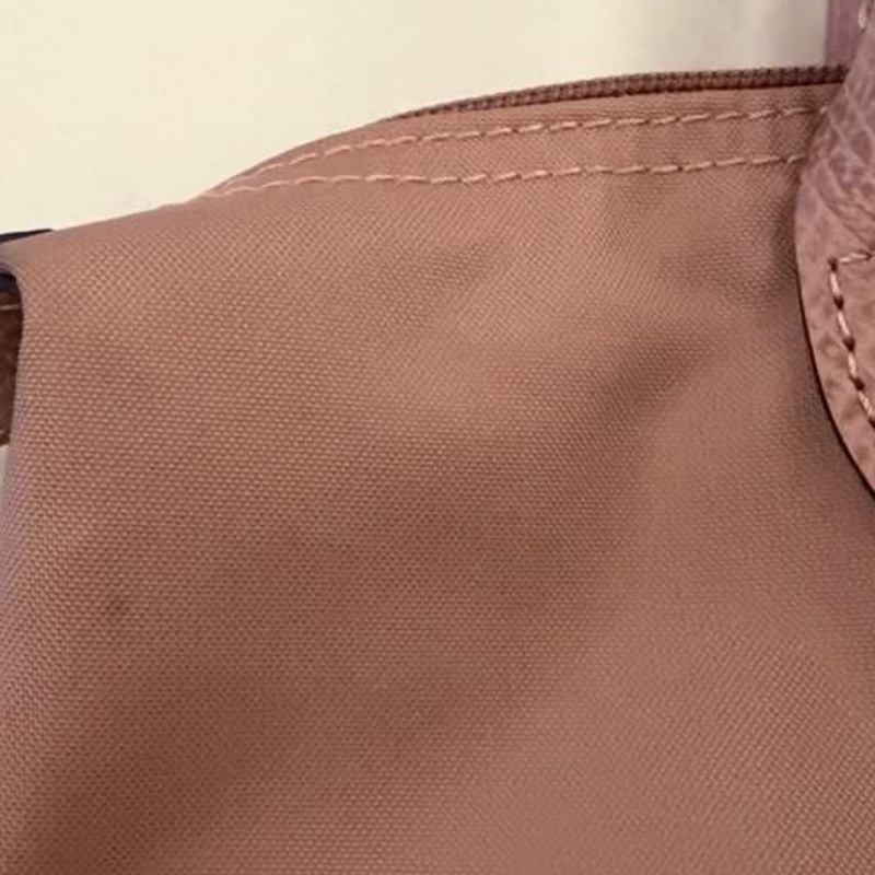 longchamp短柄s 限定煙燻粉色-4