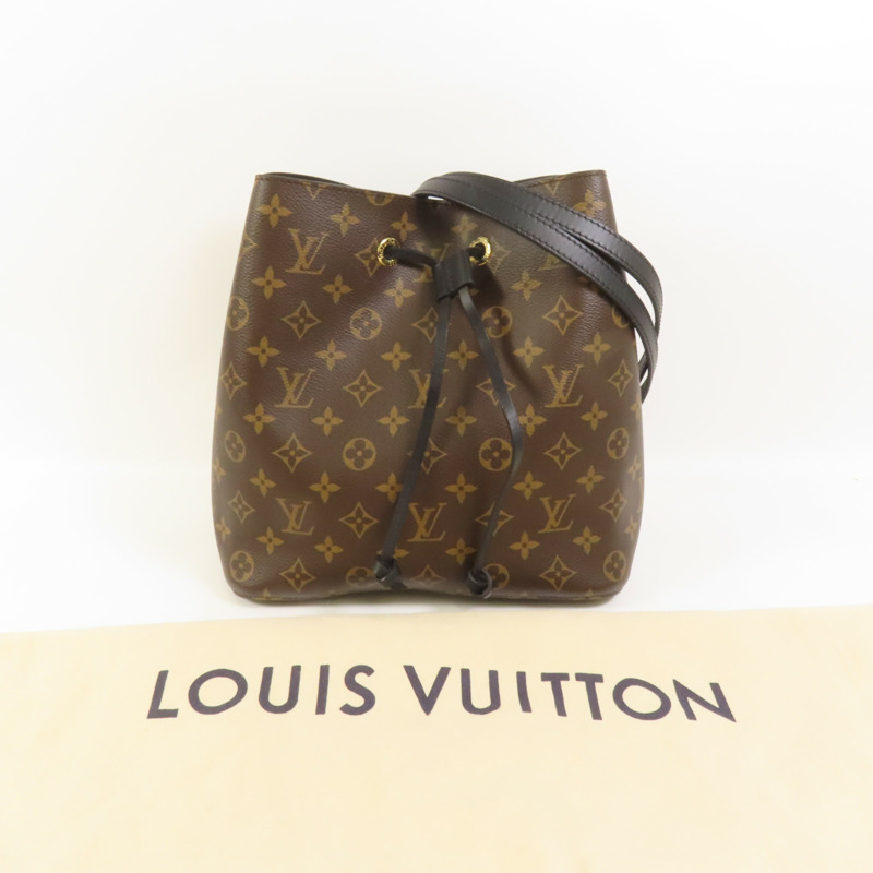 LOUIS VUITTON Monogram Neo Noe MM金扣肩背袋-9