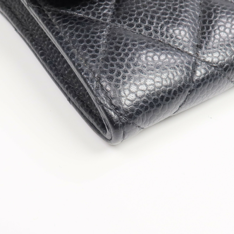 CHANEL 牛皮皮革Long Wallet金扣長錢包-7