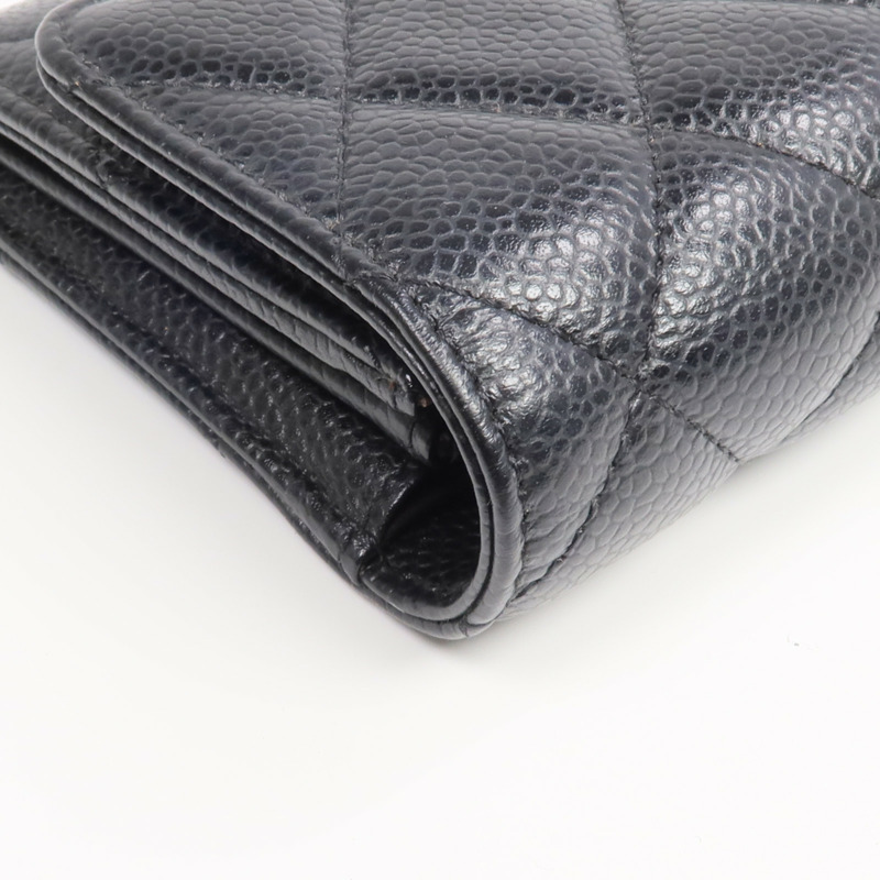 CHANEL 牛皮皮革Long Wallet金扣長錢包-8