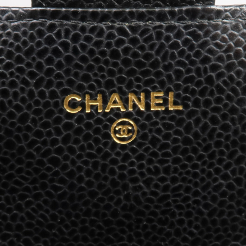 CHANEL 牛皮皮革Long Wallet金扣長錢包-13