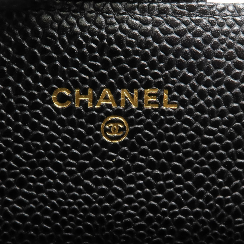 CHANEL 牛皮皮革Classic Long Flap Wallet金扣長錢包-12