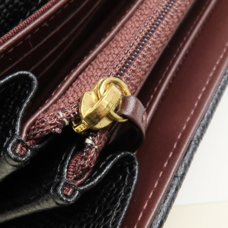 CHANEL 牛皮皮革Classic Long Flap Wallet金扣長錢包-13