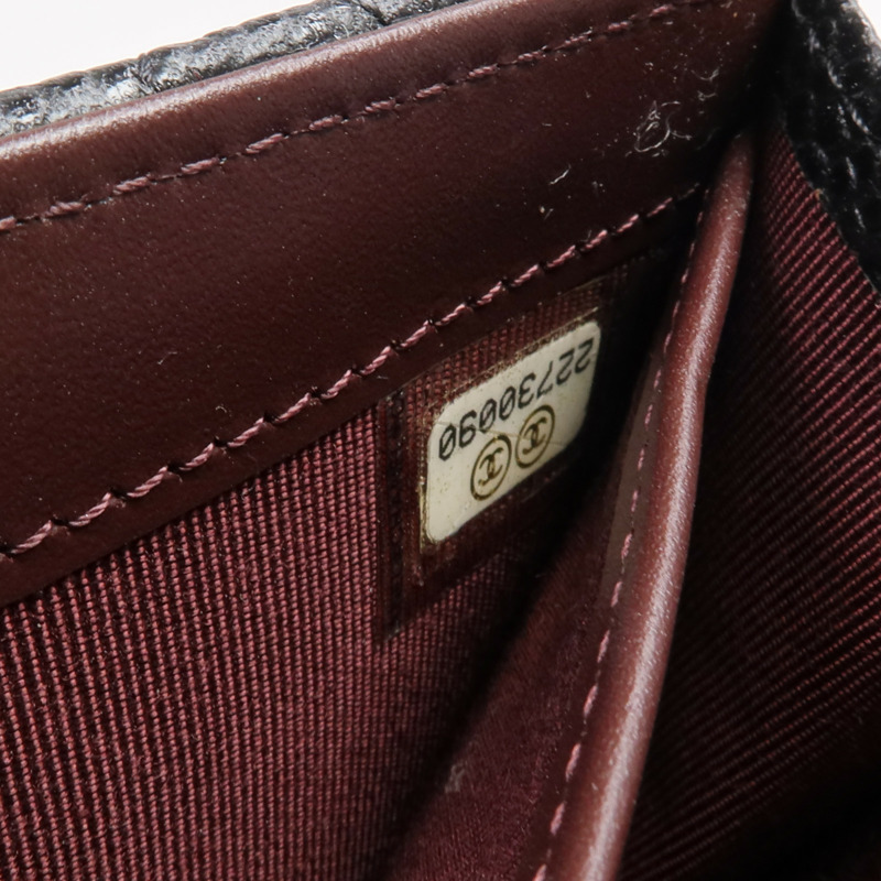 CHANEL 牛皮皮革Classic Long Flap Wallet金扣長錢包-15