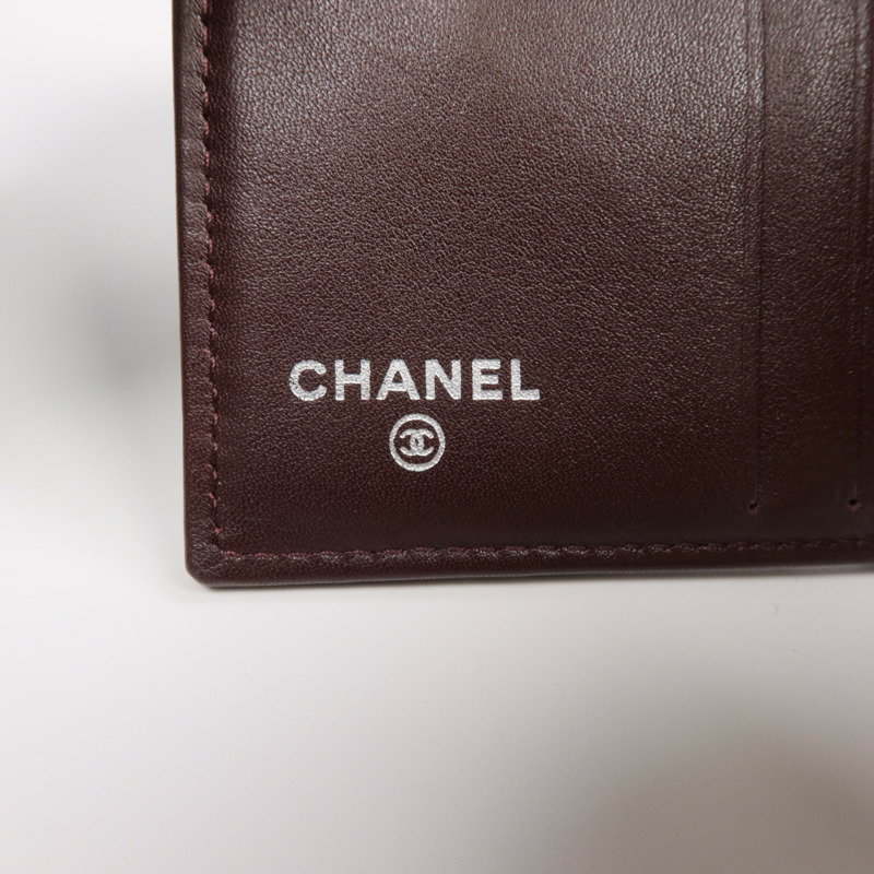 CHANEL 牛皮皮革2.55 W Snap Wallet銀扣錢包-6