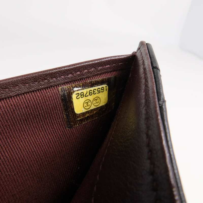 CHANEL 牛皮皮革2.55 W Snap Wallet銀扣錢包-8