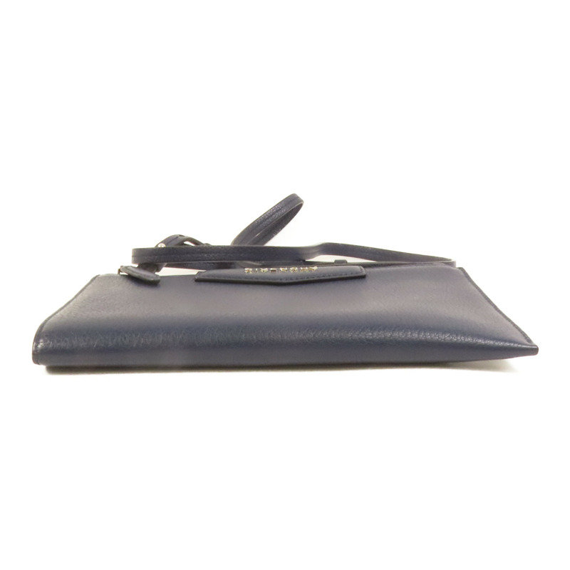 GIVENCHY 牛皮皮革Clutch Bag銀扣肩背袋-3