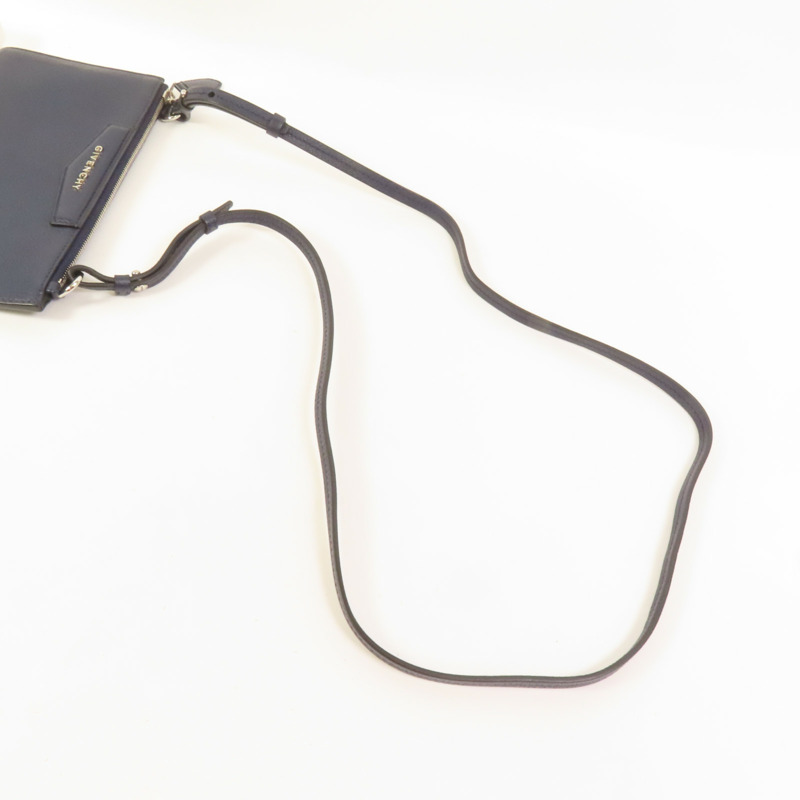 GIVENCHY 牛皮皮革Clutch Bag銀扣肩背袋-4