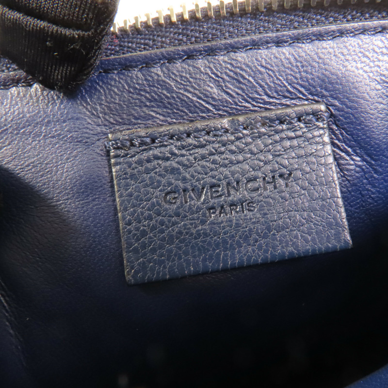 GIVENCHY 牛皮皮革Clutch Bag銀扣肩背袋-7