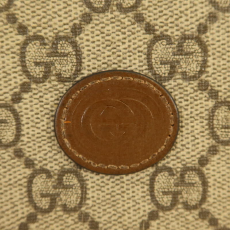 GUCCI 塗層帆布/牛皮皮革Supreme Wallet錢包-9